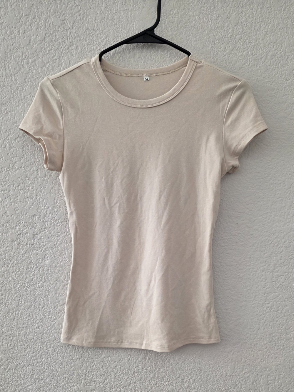 Classic Women's Crew Neck Tee - Light Beige